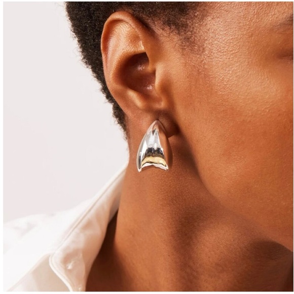 Jenny Bird Silver Nouveaux Puff Earrings $120 - Picture 2 of 5